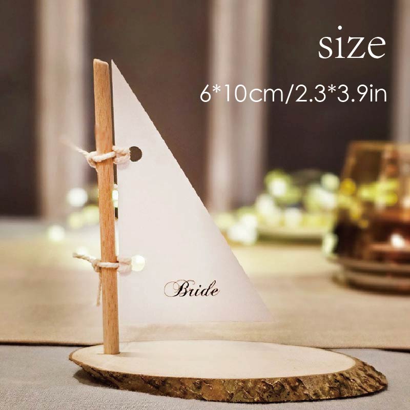 Wooden Sailboat Seat – Wedding Table Decoration